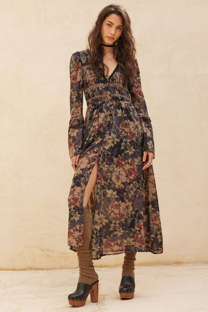 Flower Haze Midi Dress