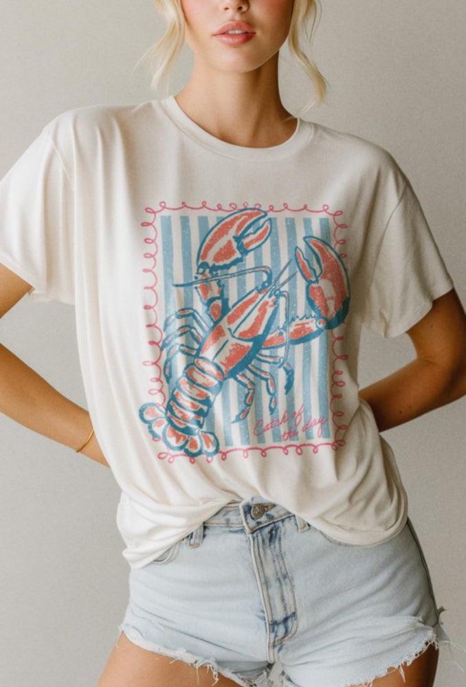 Catch of the Day Retro Oversized T Shirt